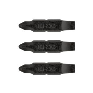 #1-#2 Phillips & 3/16 Flat Screwdriver Bits